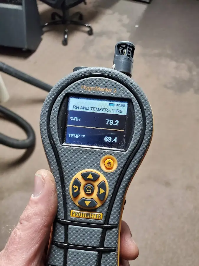 Moisture meter humidity assessment for Fire & Smoke Damage Restoration in Le Roy